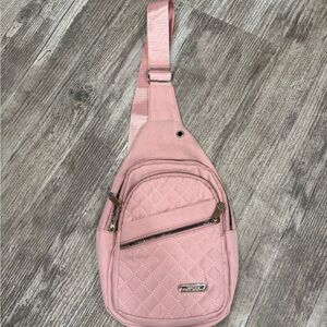Pink Quilted Sling Bag - Unknown Brand